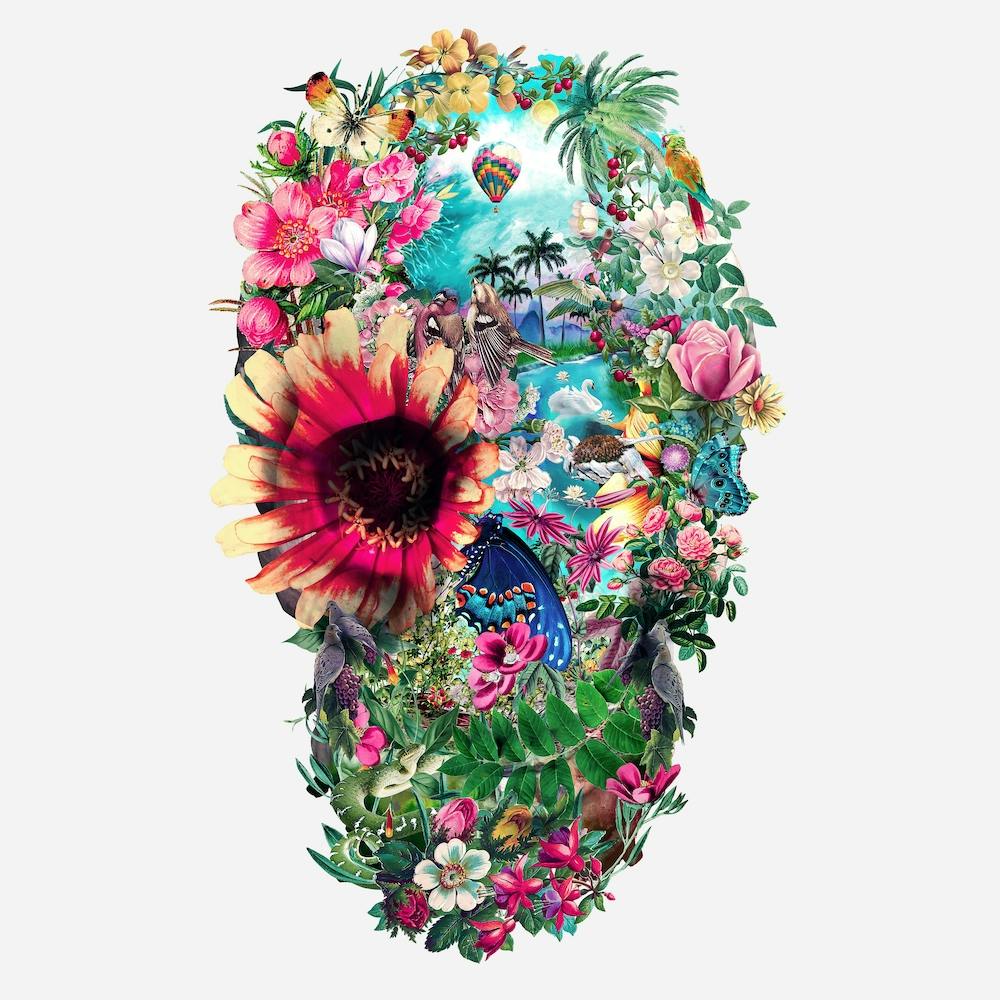 Summer Skull Square