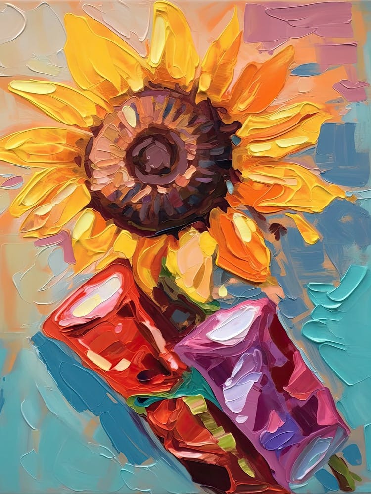 Sunflower Oil Painting 1