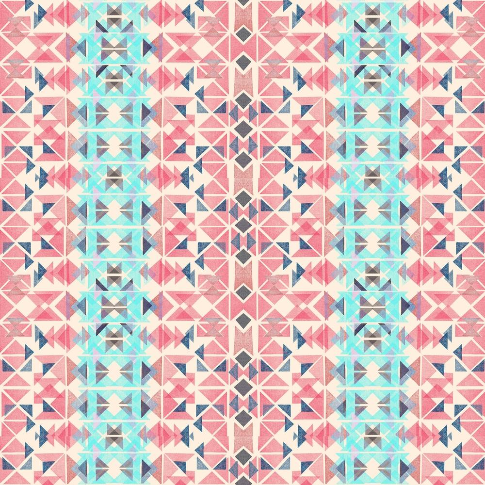 Boho Nomadic Tribal Coral Pastel