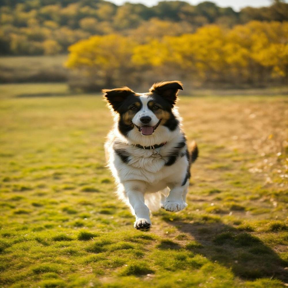 Dog Running In The Park
