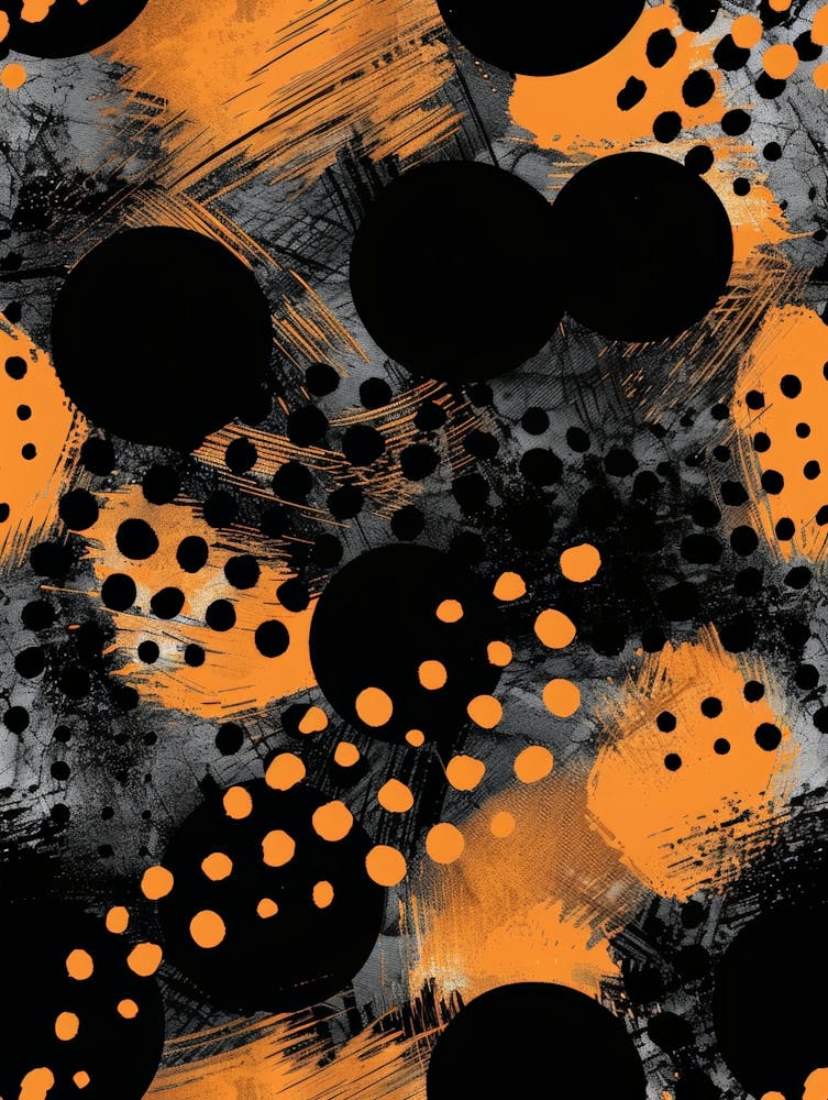 Abstract Black And Orange 2