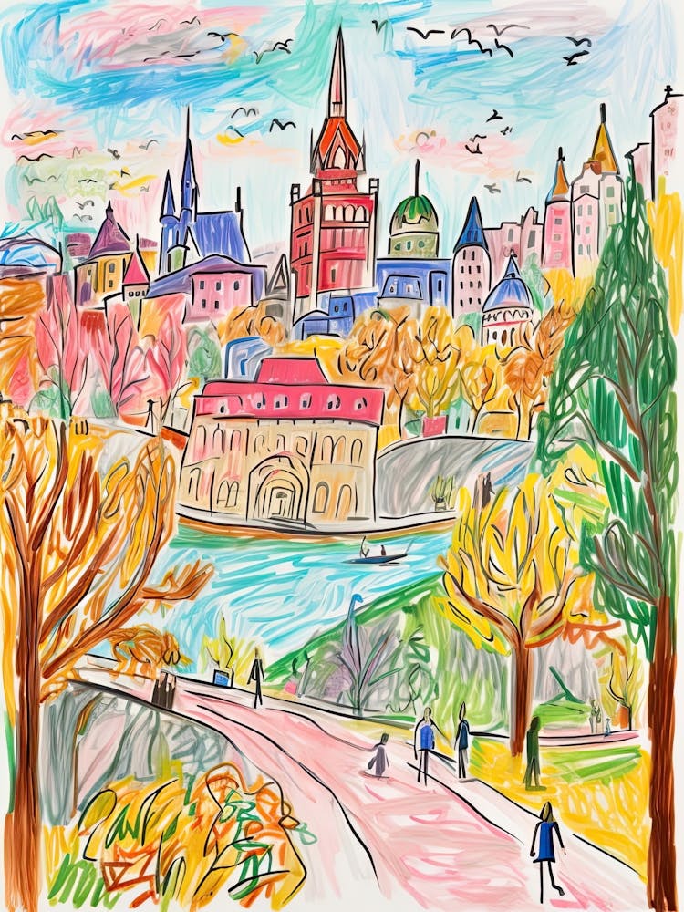 Ottawa, Dreamy Storybook Illustration 1