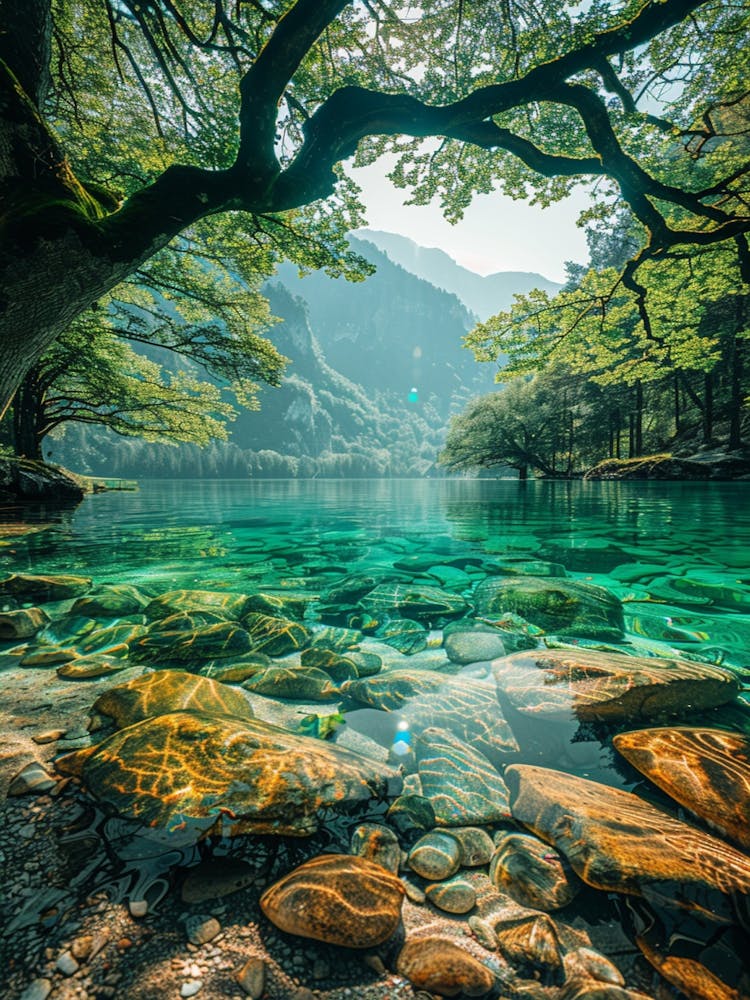 Lake In The Mountains 1