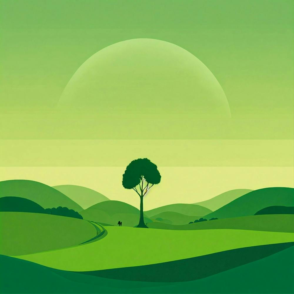 Landscape With A Tree