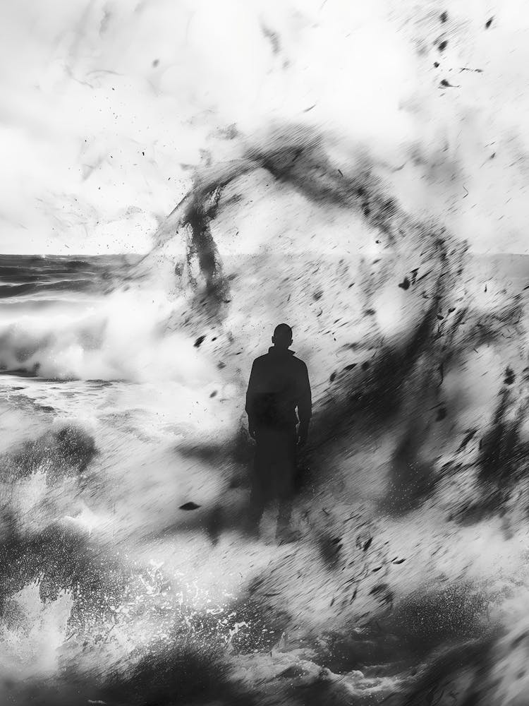 Man Standing In The Water