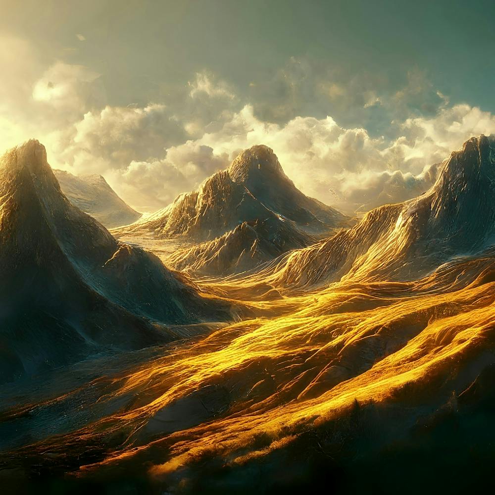 Pracht der goldenen Stunde - Heitere Gipfel