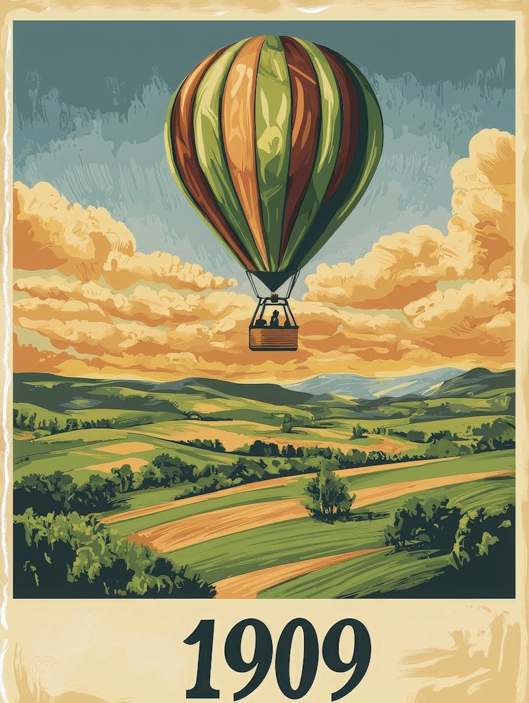 Aihrgdesign A Vintage Travel Poster Of A Hot Air Balloon Floa Da9e3d09 7693 4f40 Ba70 8e6526cbb0e3 1