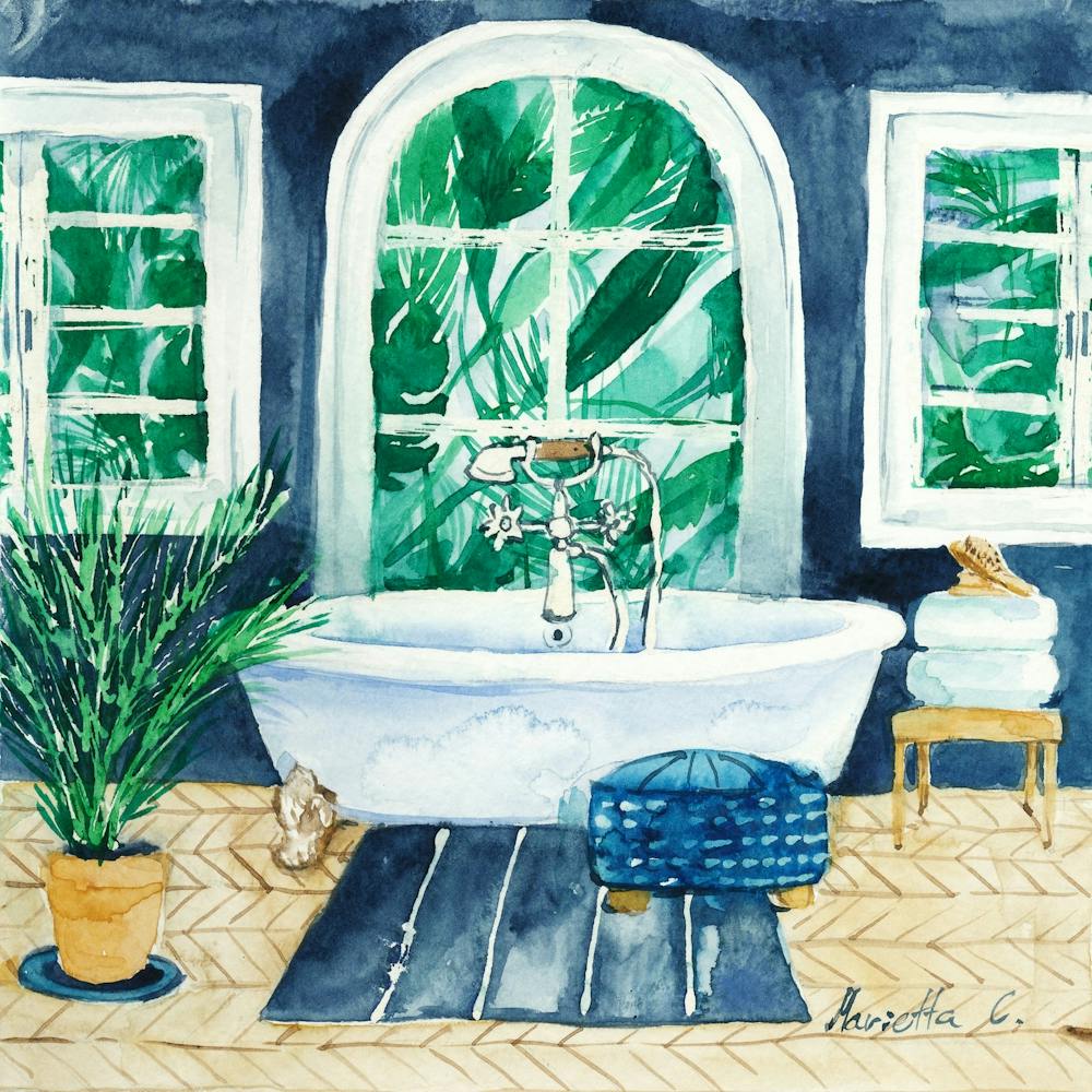 Tropical Bathroom1