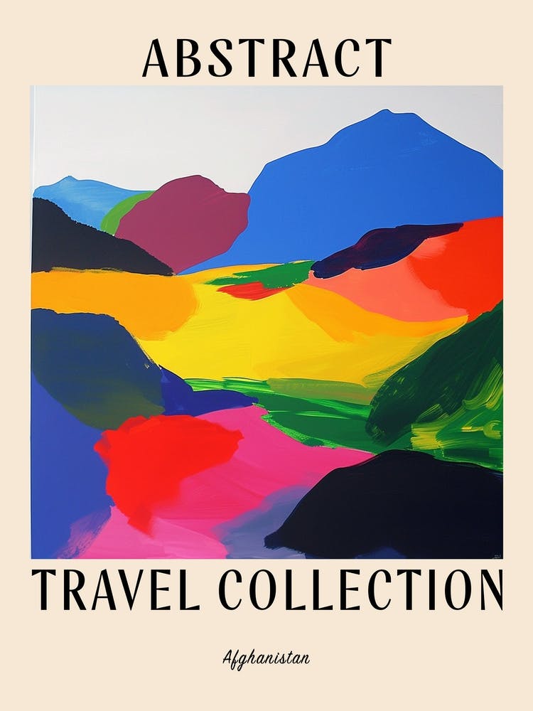 Abstract Travel Collection Poster Afghanistan 5