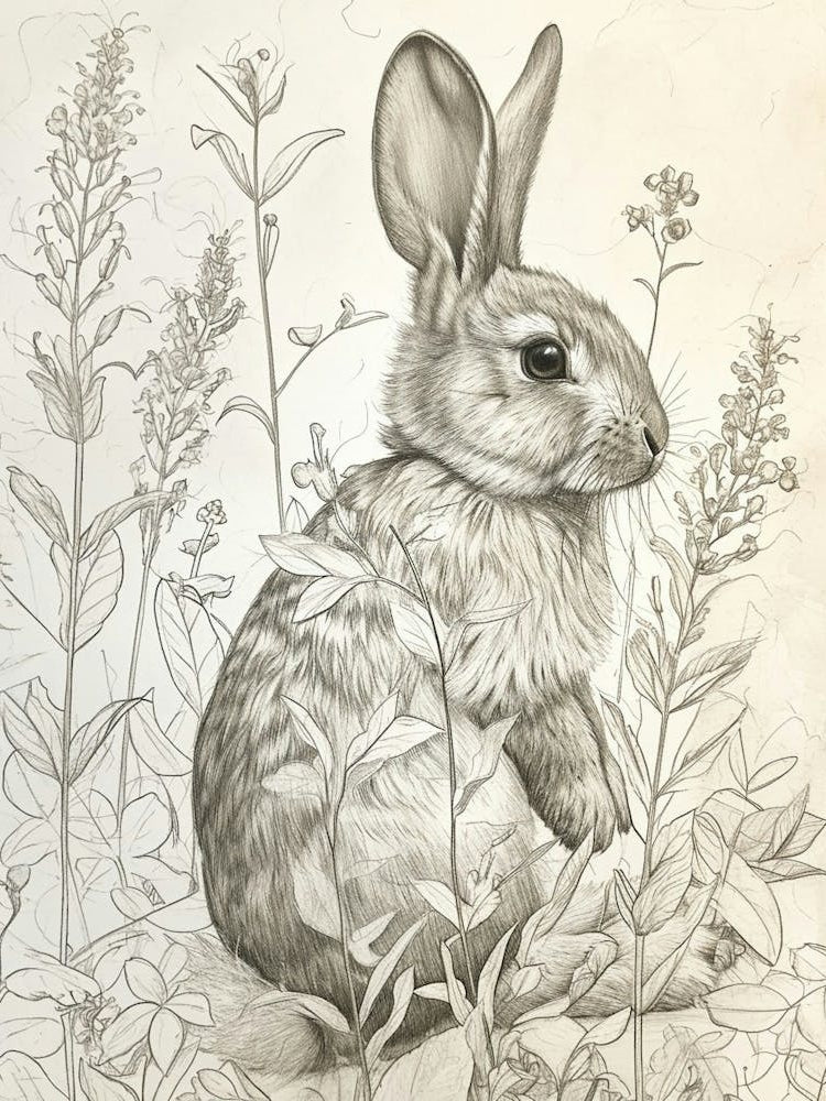 Havana Rabbit Drawing 2