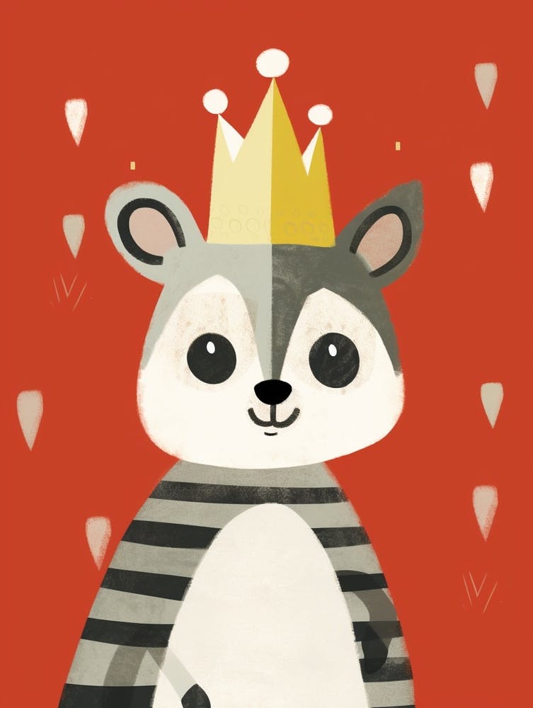 Little Lemur 6 Wearing A Crown