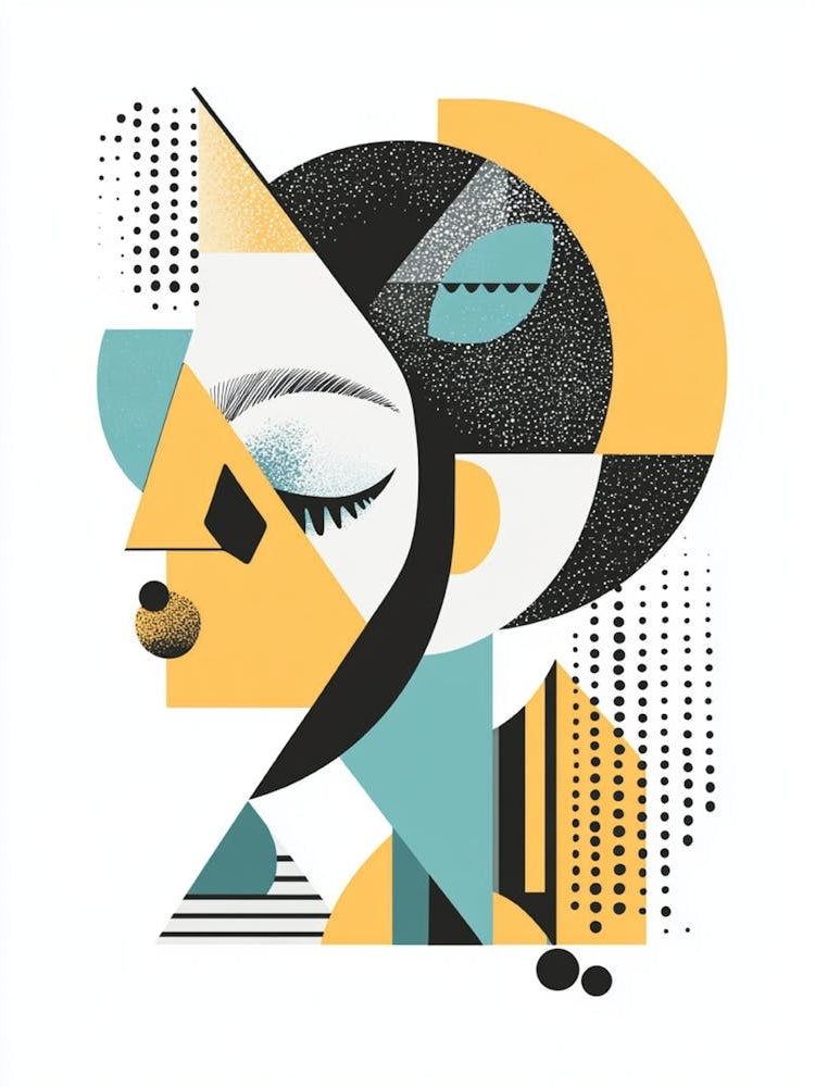 Abstract Portrait Of A Woman 1