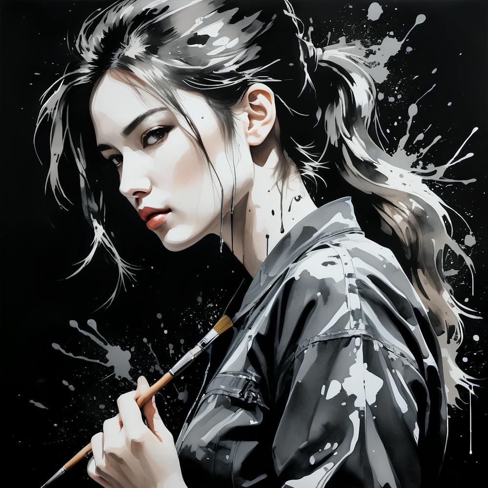 Girl With Brush