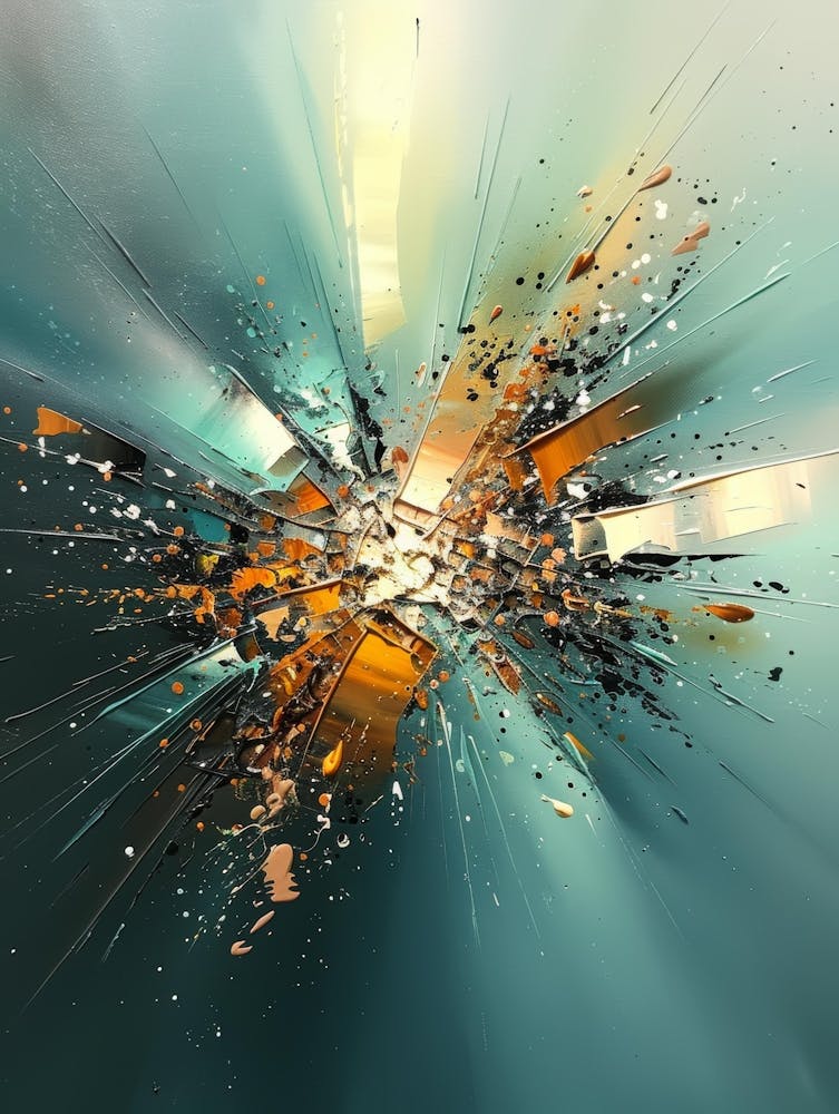 Abstrakte Explosion
