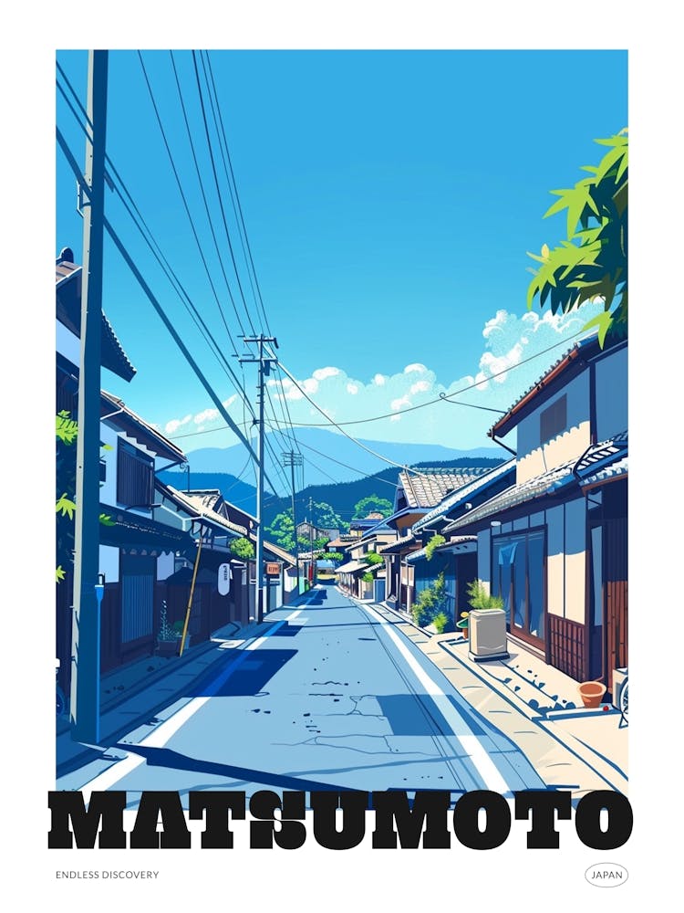 Matsumoto Japan 1 Colourful Travel Poster