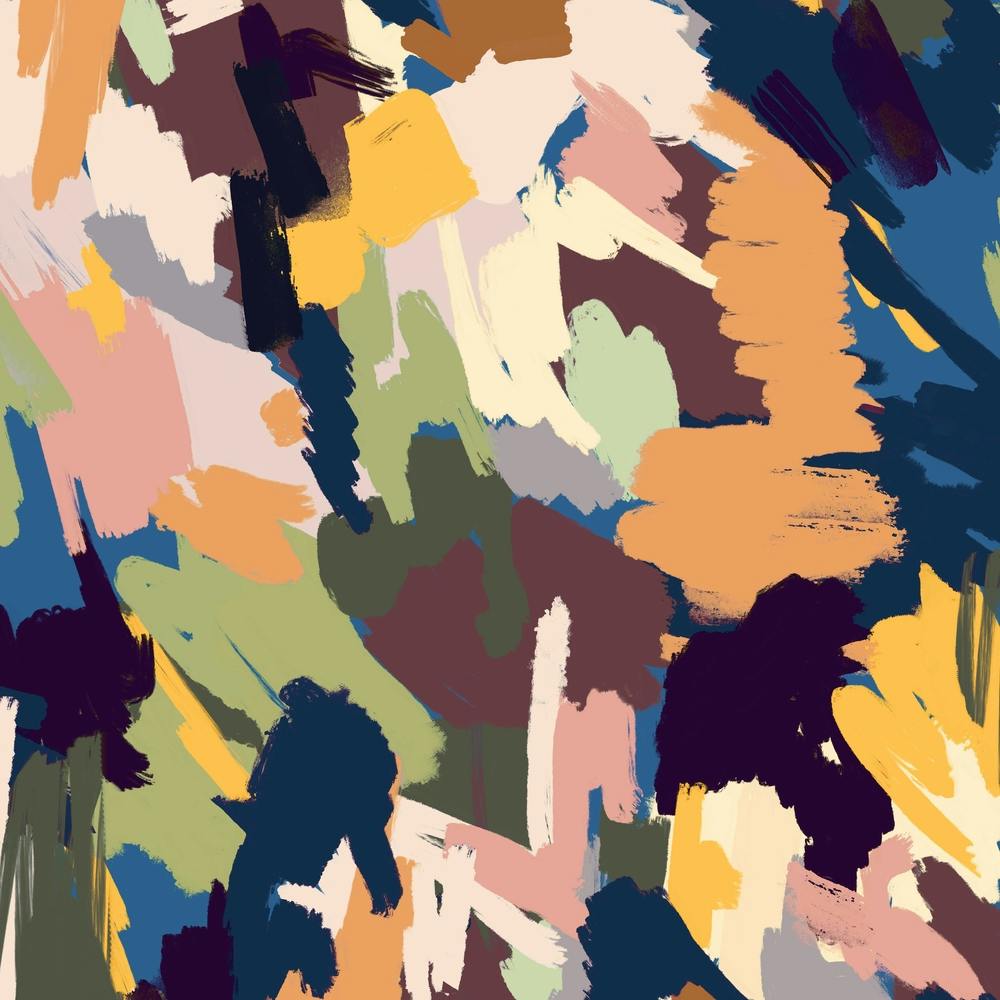 Abstract Scratches Texture Blue Square