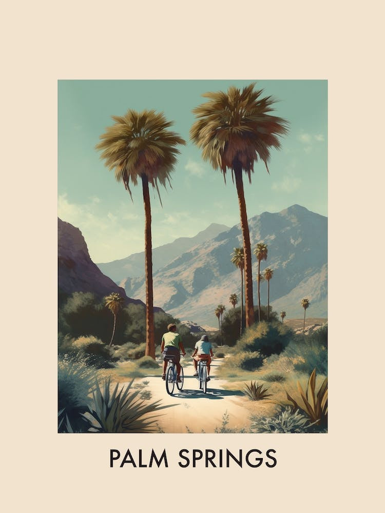 Palm Springs, Usa 6 Vintage Travel Poster