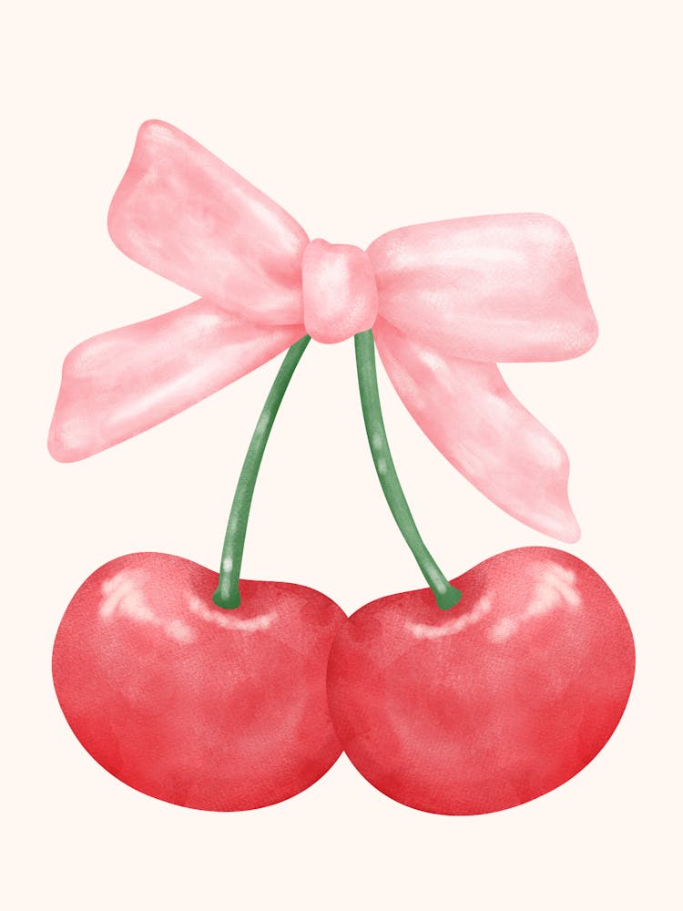 Cherry With Bow Coquette