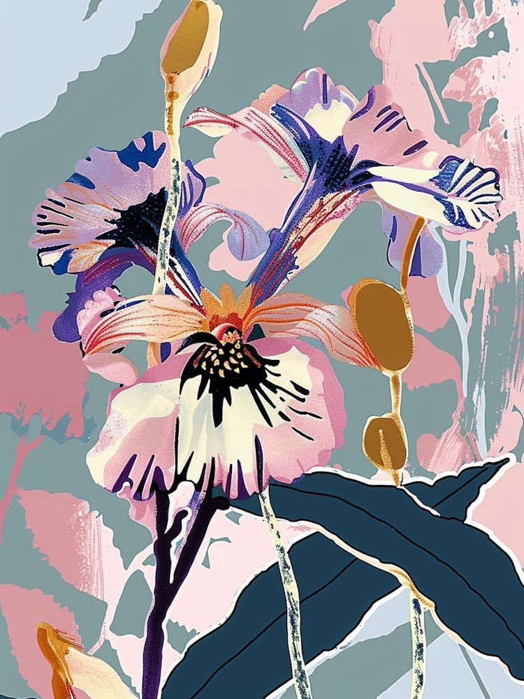 Colourful Flower Illustration Cineraria 6