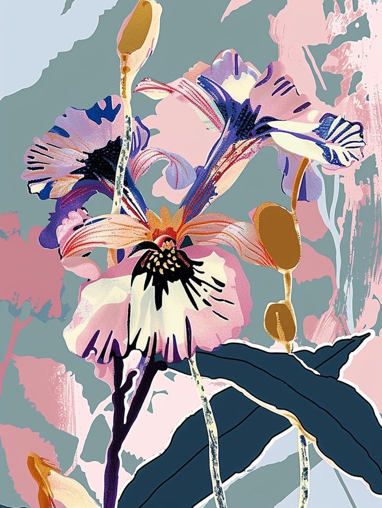 Colourful Flower Illustration Cineraria 6