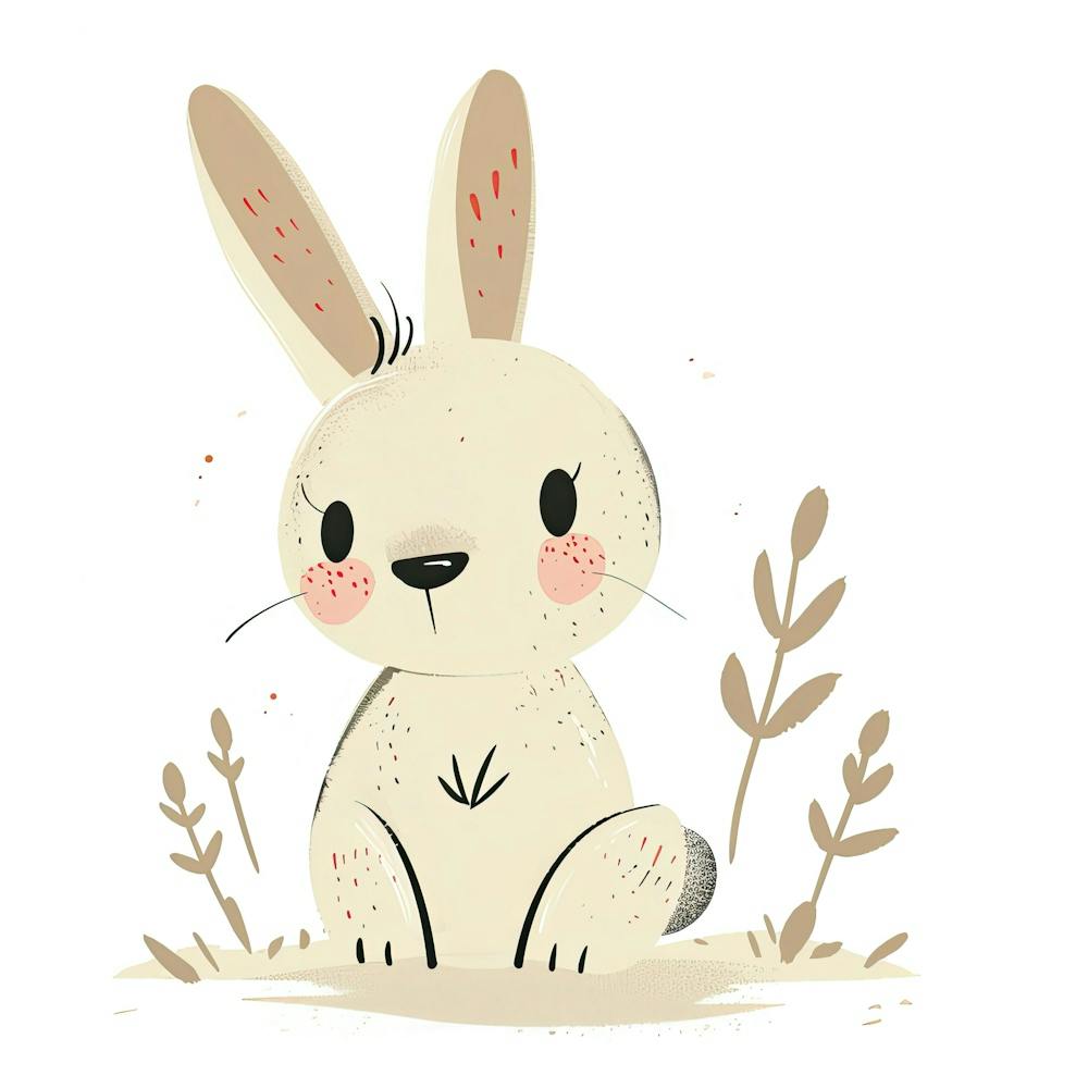 Charming Illustration Rabbit 4