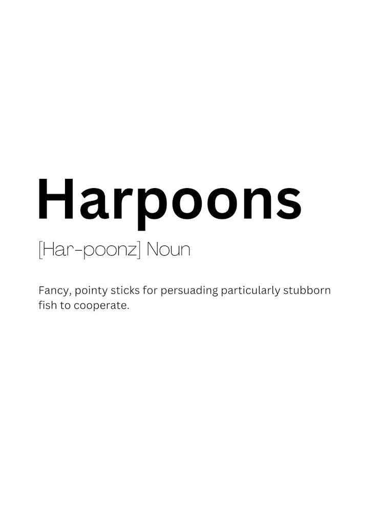 Harpoons Definition Meaning