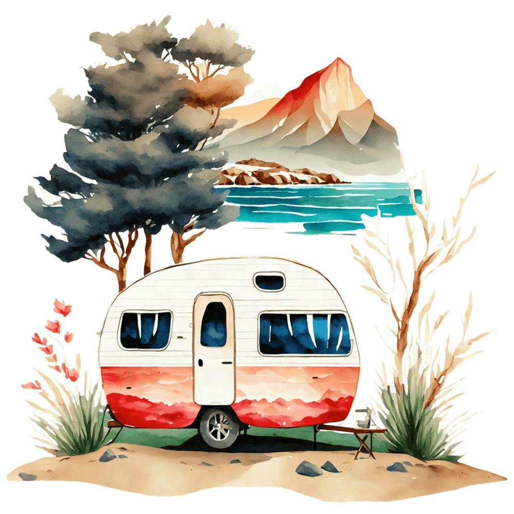 Watercolor Camper 3