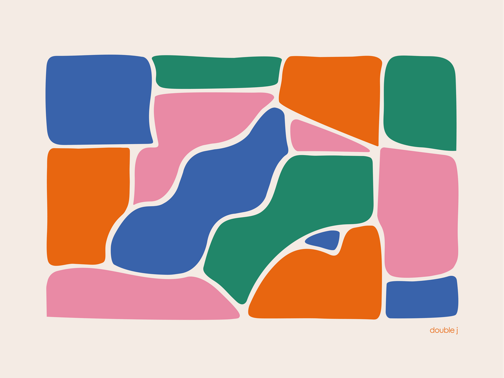 Solid Fluid Landscape Multicoloured Original Bright Abstract