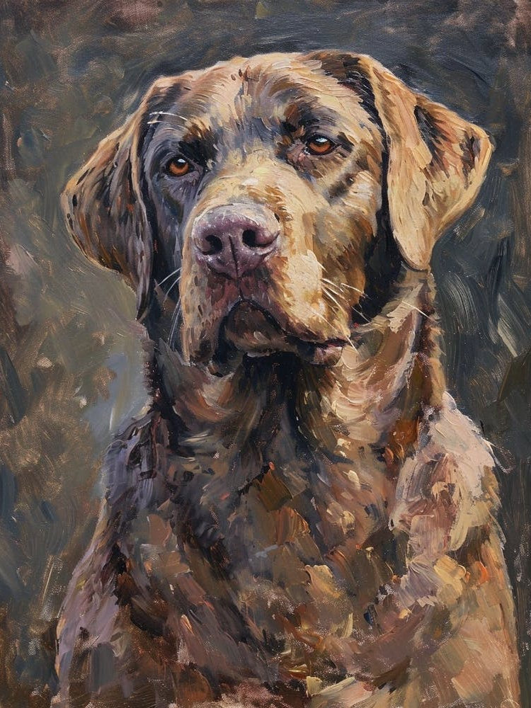 Labrador Retriever Acrylic Painting 8