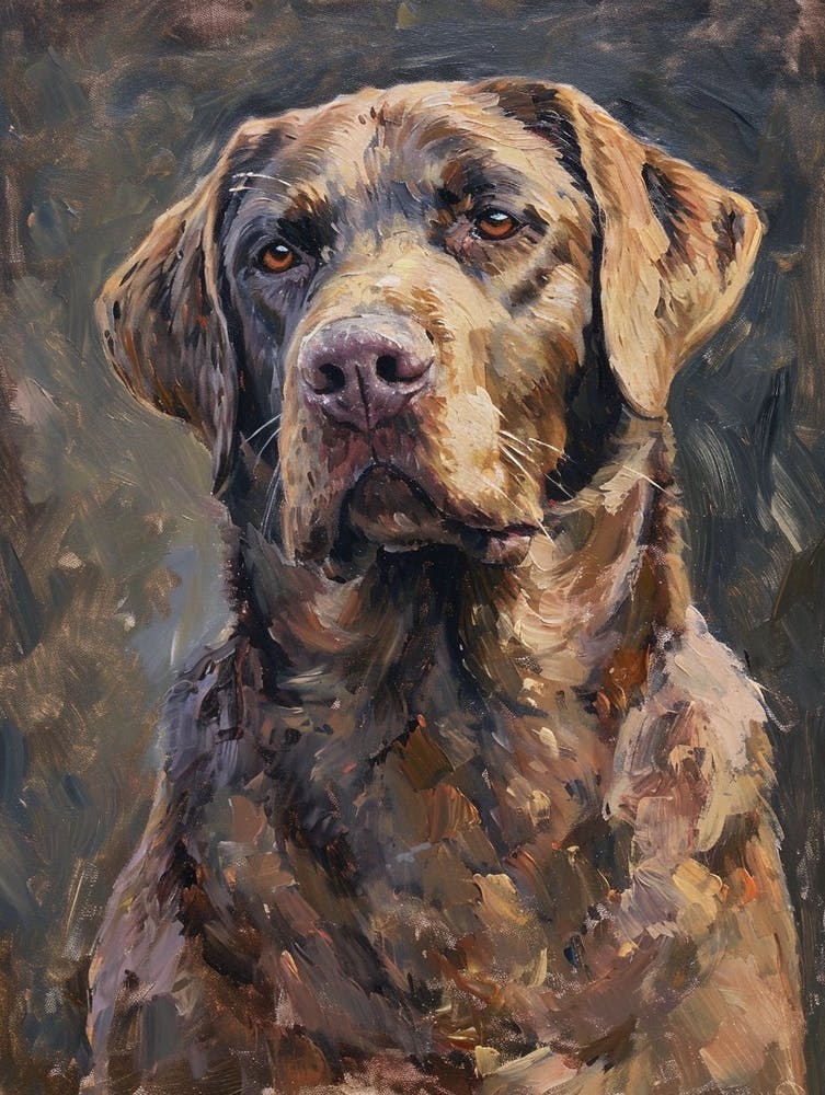 Labrador Retriever Acrylic Painting 8