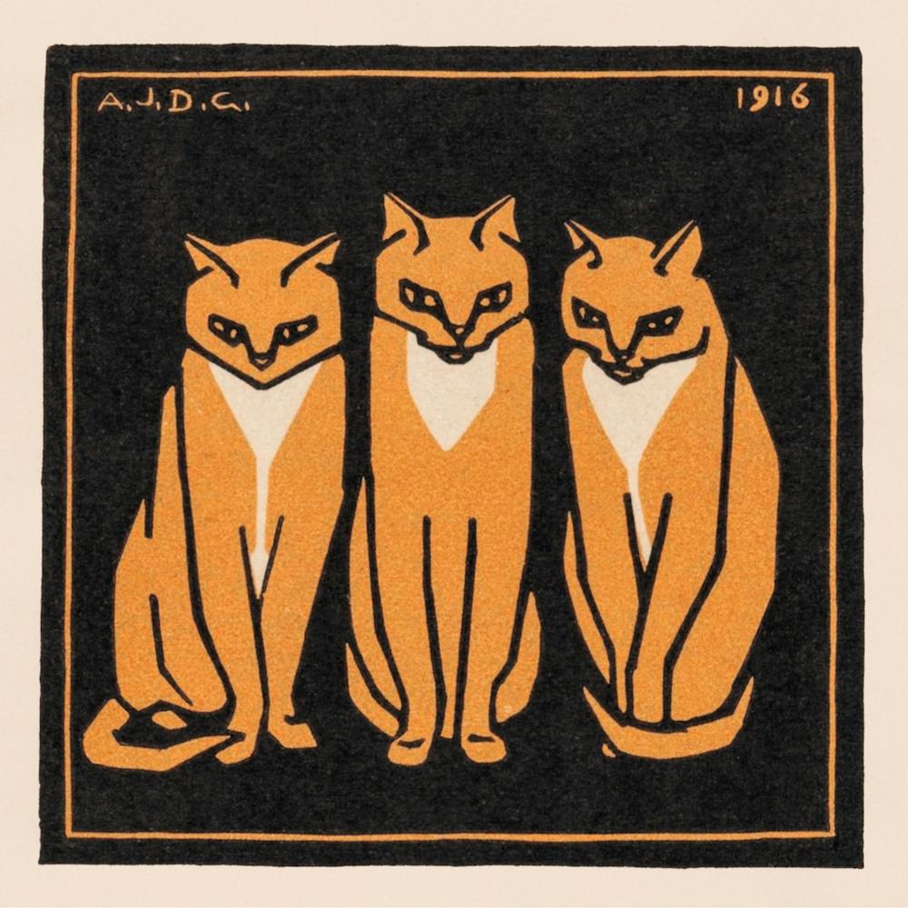 Three Cats, Julie De Graag