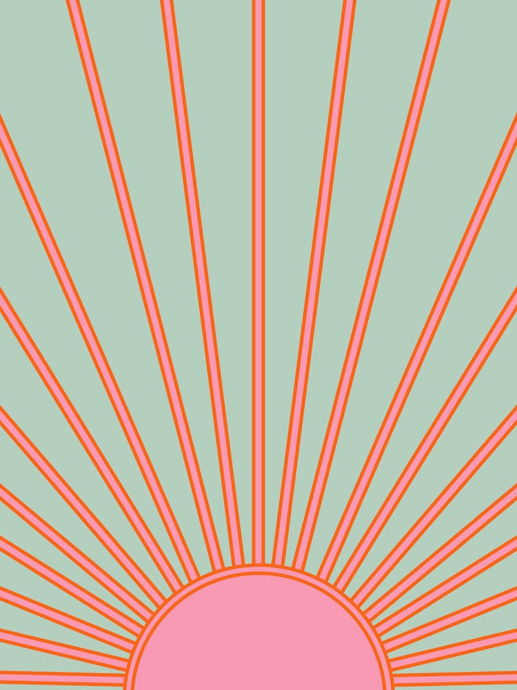 Sunshine Aqua Teal And Pink