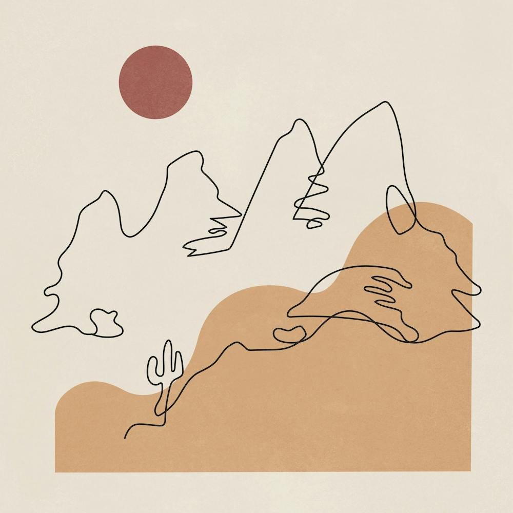 Mountain in Lines