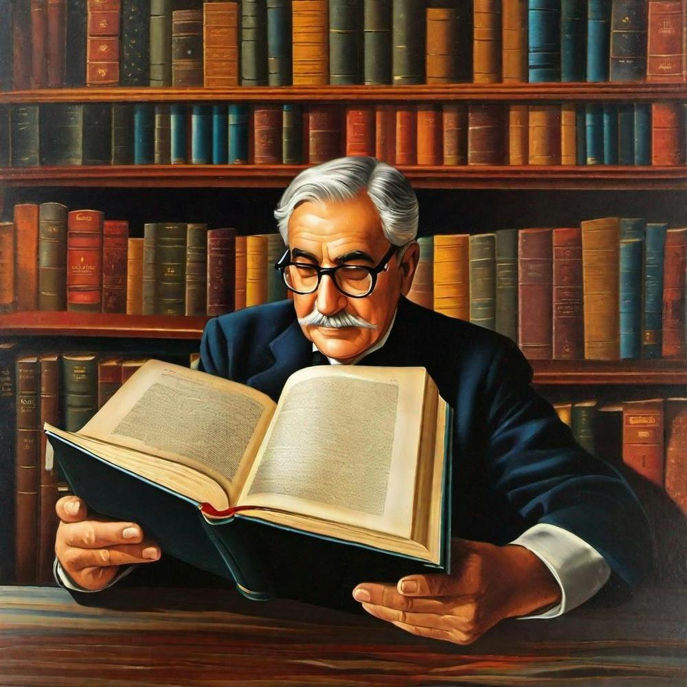 Man Reading A Book