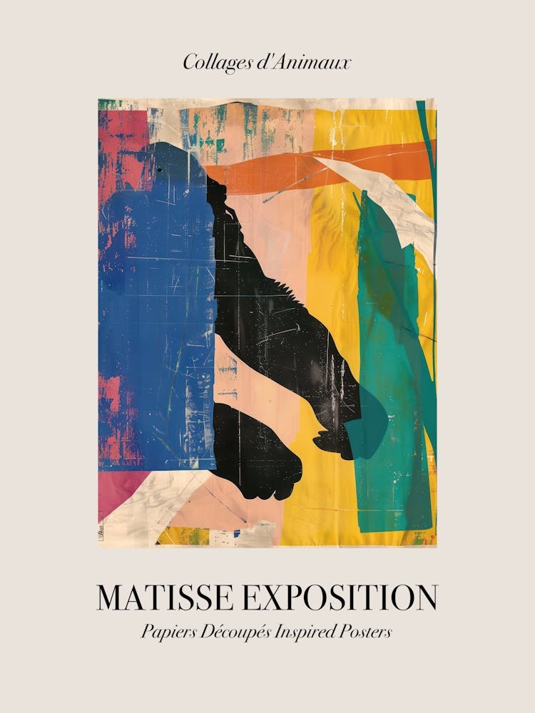 Gorilla 3 Matisse Inspired Exposition Animals Poster