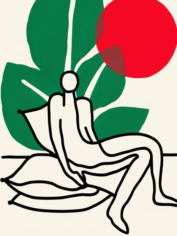 Man On A Bed