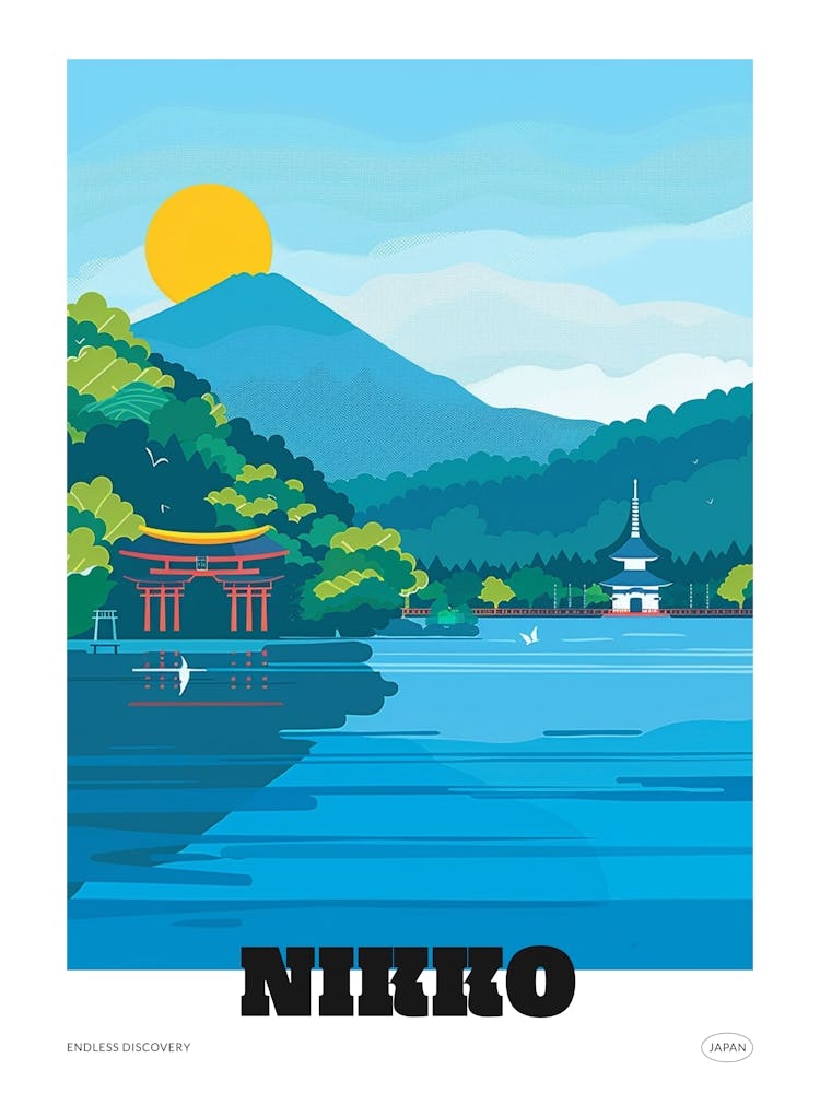 Nikko Japan 1 Colourful Travel Poster