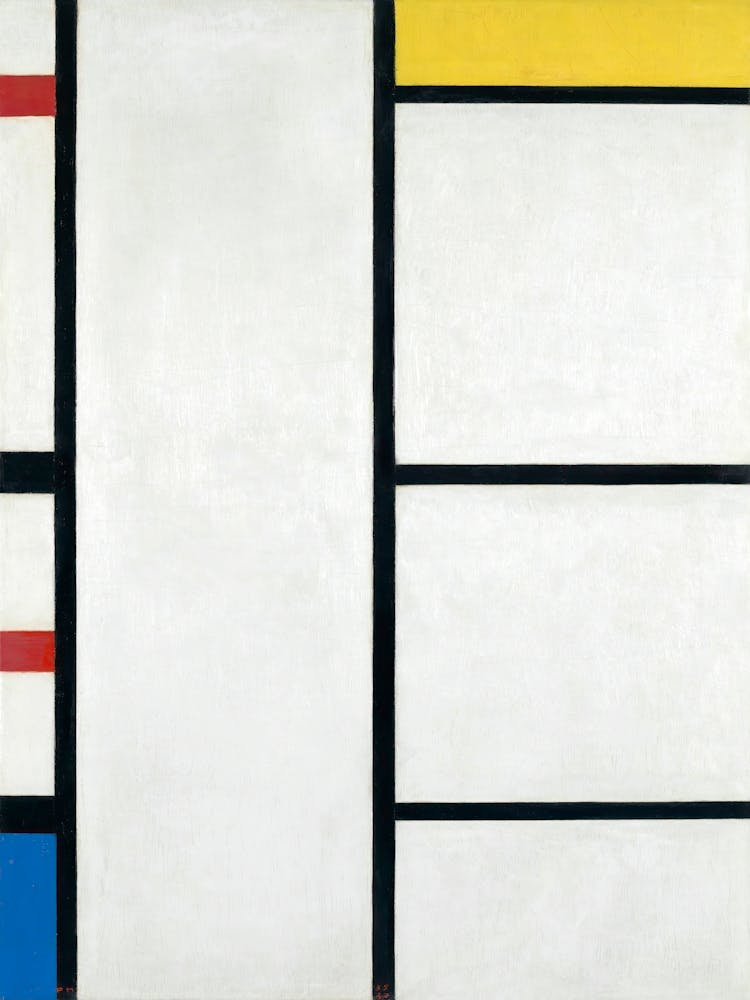 Composition With Red, Yellow, And Blue (1935–1942), Piet Mondrian