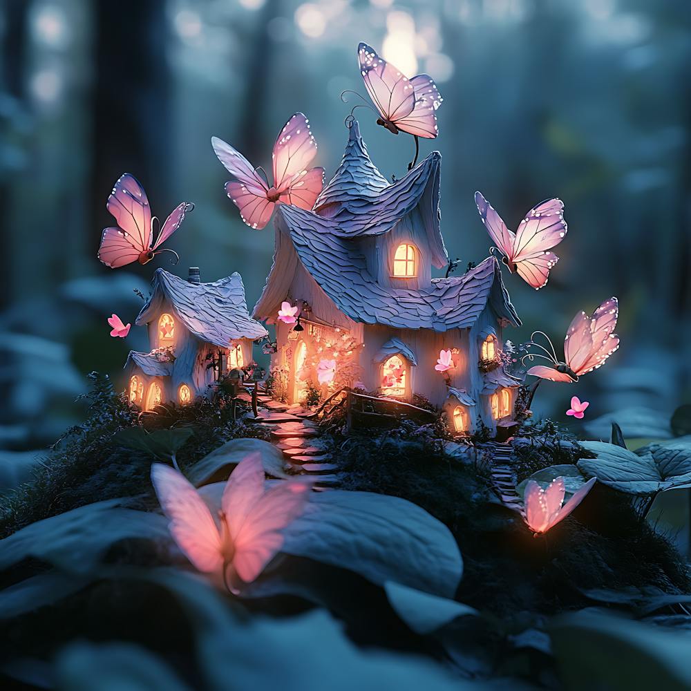 Enchanted Fairy Village in Flower 1