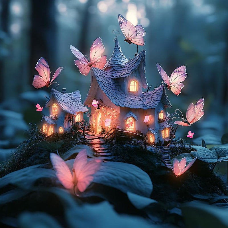 Enchanted Fairy Village in Flower 1
