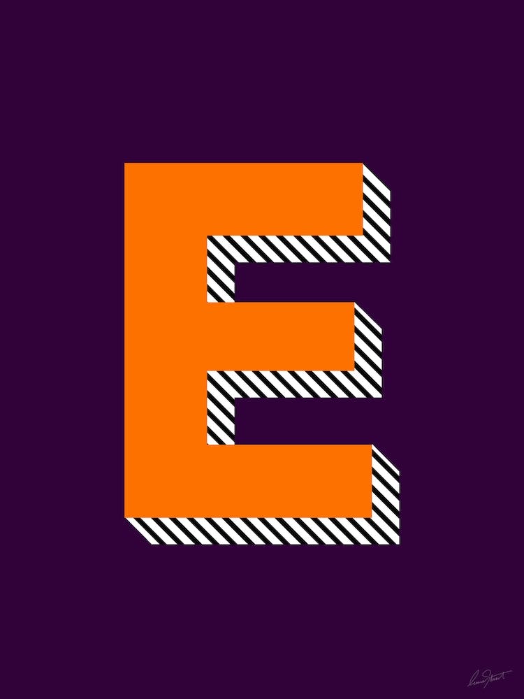 Letter E