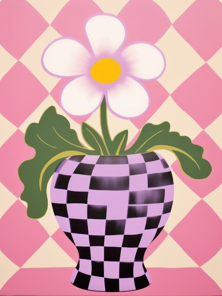 Pansies Flower Vase 3