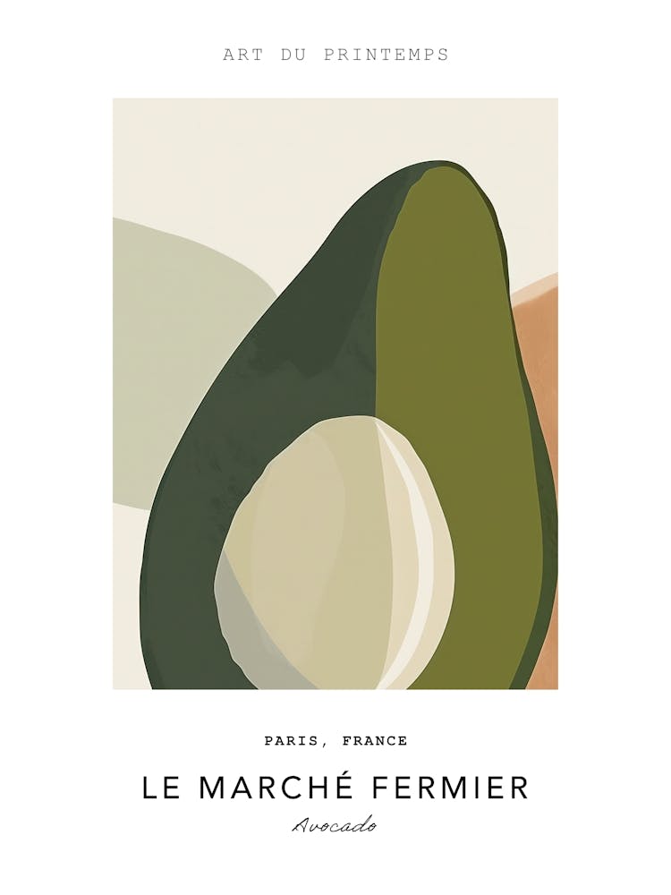Avocado Le Marche Fermier Poster 5