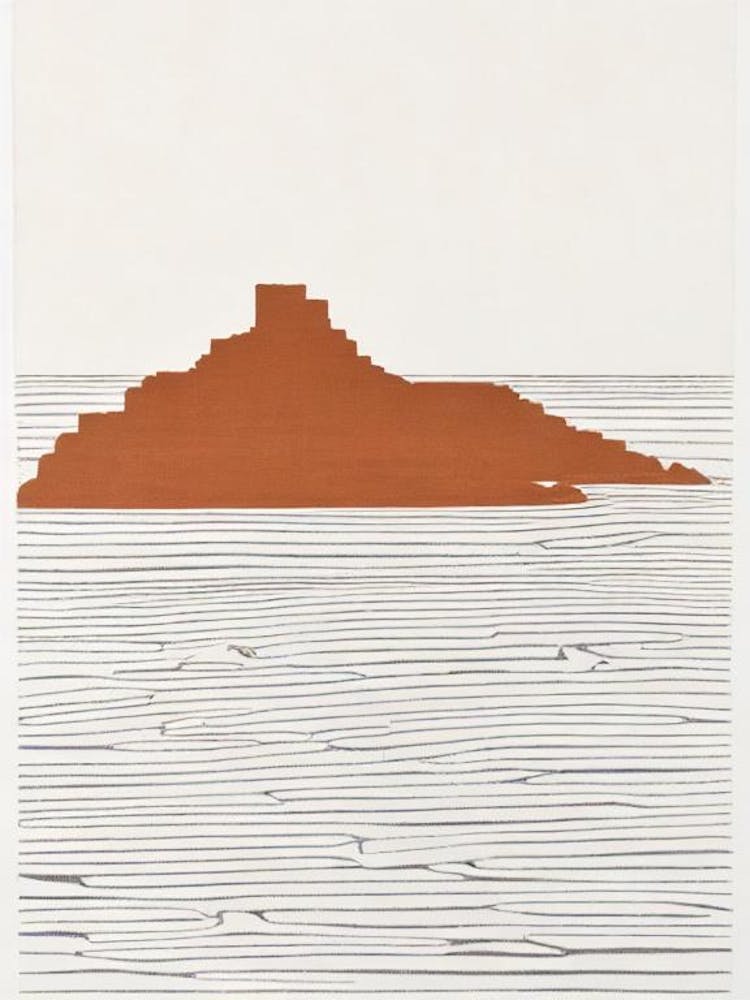 Giant'S Causeway County Antrim Boho Landmark Illustration