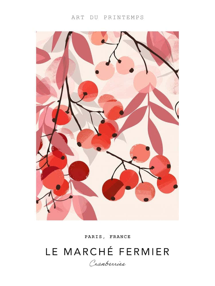 Cranberries Le Marche Fermier Poster 2