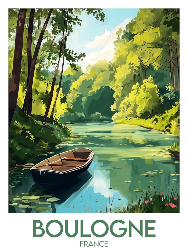 Affiche de voyage Boulogne