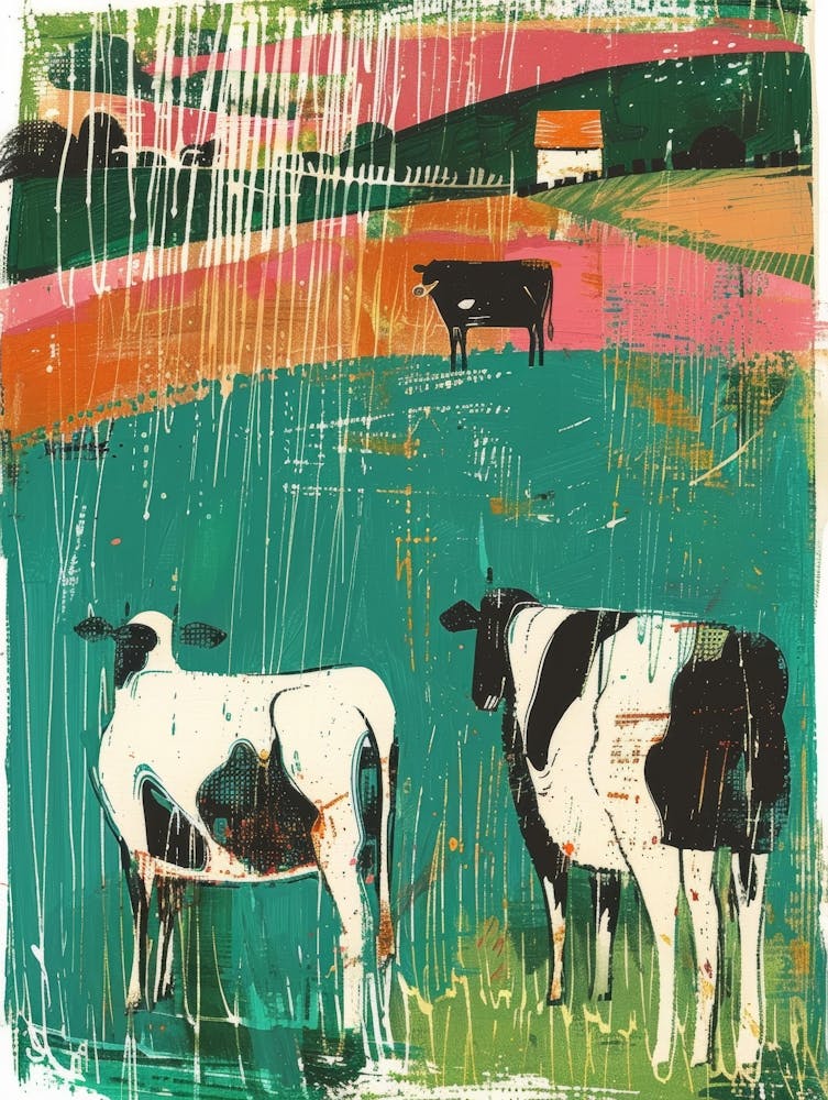 Cows In The Field