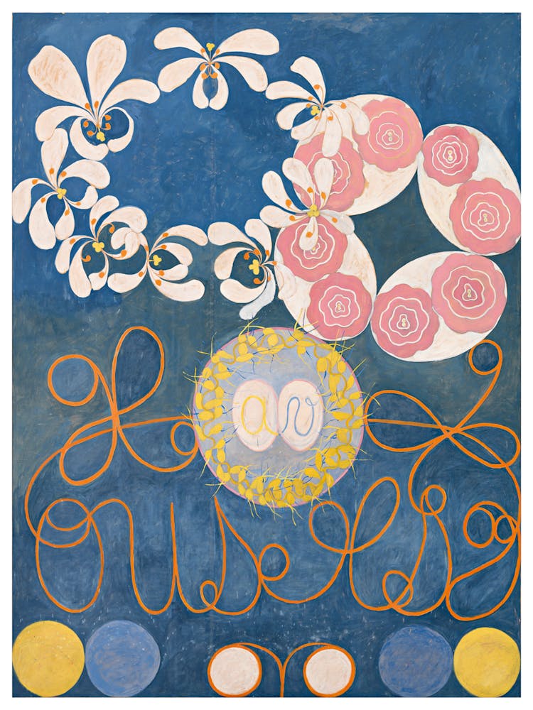 Hilma Af Klint - The Ten Largest No 1 Childhood 1907. Abstract Art, Visual Language, Abstract Painting, Non-Figurative Art, Non-Objective Art, Non-Representational Art, Depiction Of Imagery, Abstraction, Abstract Expressionism, Geometric Abstraction