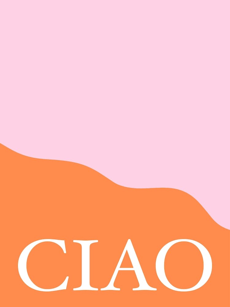 Pink And Orange Ciao