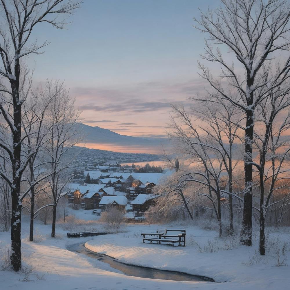 Winter Morning Landscape